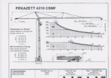 Toranjski kranovi - Grana kolica - Okretanje na dnu Pekazett 4310 CSMF
