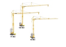 Toranjski kranovi - Grana kolica - Okretanje na dnu Liebherr 71 KR.1 (FU)