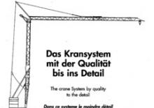 Toranjski kranovi - Grana kolica - Okretanje na dnu König K 20 SH