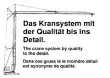 Toranjski kranovi - Grana kolica - Okretanje na dnu König K 25 Hydro