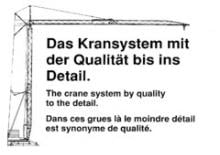 Toranjski kranovi - Grana kolica - Okretanje na dnu König K 25 Hydro