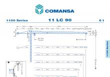Toranjski kranovi - Grana kolica - Okretna na vrhu Comansa 11LC90