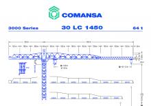Toranjski kranovi - Grana kolica - Okretna na vrhu Comansa 30LC1450