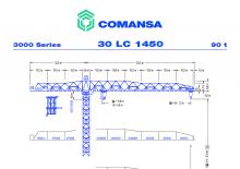 Toranjski kranovi - Grana kolica - Okretna na vrhu Comansa 30LC1450