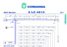 Toranjski kranovi - Grana kolica - Okretna na vrhu Comansa 5LC4510