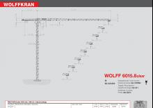 Toranjski kranovi - Grana kolica - Okretna na vrhu Wolffkran 6015.8 clear