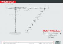 Toranjski kranovi - Grana kolica - Okretna na vrhu Wolffkran 6023.8 clear