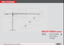 Toranjski kranovi - Grana kolica - Okretna na vrhu Wolffkran 6028.6