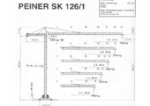 Toranjski kranovi - Grana kolica - Okretna na vrhu Terex Peiner SK 126/1-Es-TS 19.1