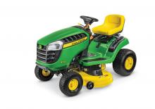 Samohodne kosilice za travnjake i vrtni traktori John Deere E110