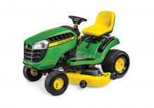Samohodne kosilice za travnjake i vrtni traktori John Deere E140