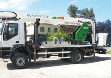 Dizala sa zglobnom granom montirana na prikolicu Comet 38-14 T 