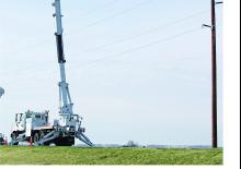 Dizala sa zglobnom granom montirana na prikolicu Altec AH75A