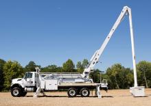 Dizala sa zglobnom granom montirana na prikolicu Altec AN67E-E100