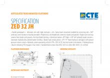 Dizala sa zglobnom granom montirana na prikolicu CTE Z 32