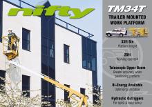 Dizala sa zglobnom granom montirana na kamion Niftylift TM 34 T