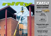 Dizala sa zglobnom granom montirana na kamion Niftylift TM 50